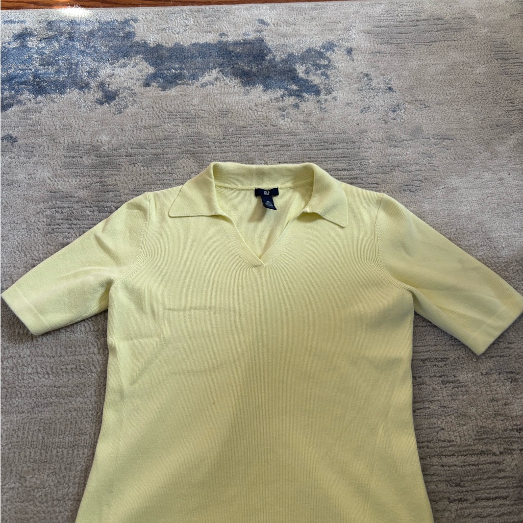 Gap Light Yellow Polo Shirt